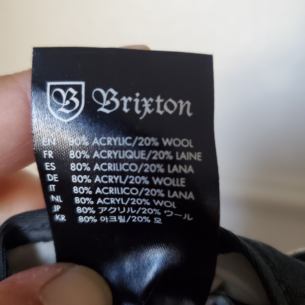 Brixton Trade Mark Supply Snapback Hat Gray Black Two Tone Wool Blend Cap - Picture 12 of 14
